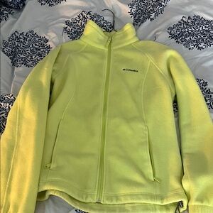 Columbia Neon Yellow Fleece Jacket